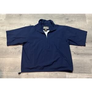 Zero Restriction Windstopper Windbreaker Blue Pullover Sz. XL Golf Short Sleeve